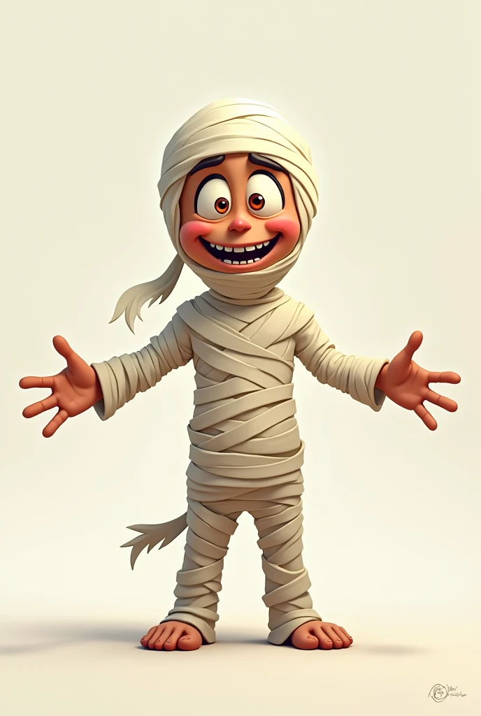 CARTOON MUMMY IN T-POSE