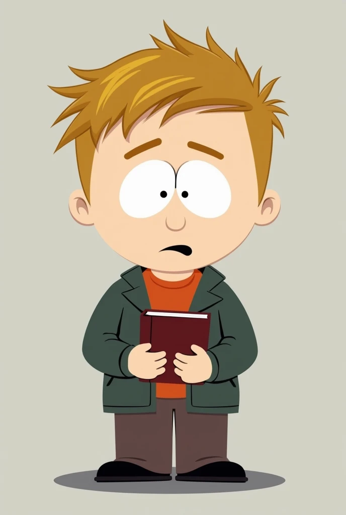 Kevin mcormic de south park y limpio ,  but without changing it just fixing it but without losing the touch of South Park,  leaving the same style of character in a ball as in the following link https:// images .app.goo.gl/U22sd6bgef43UER37 hair with a cut...