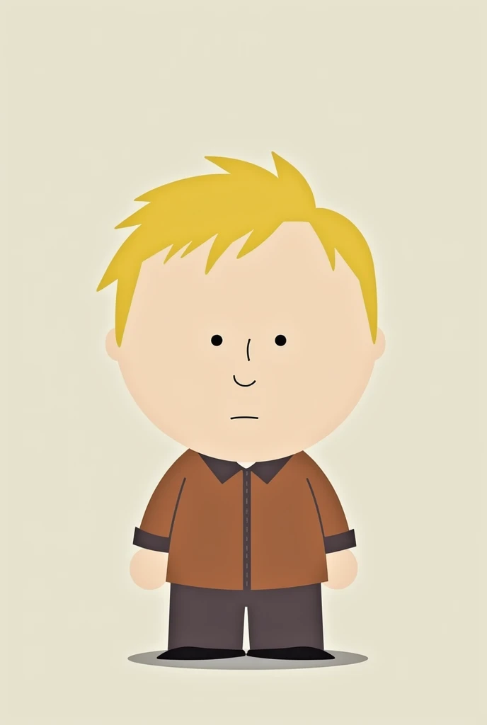 Kevin mcormic de south park y limpio ,  but without changing it just fixing it but without losing the touch of South Park,  leaving the same style of character in a ball as in the following https:// images .app.goo.gl/U22sd6bgef43UER37
 and dark blonde col...