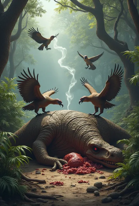  Vultures eat dinosaur crop