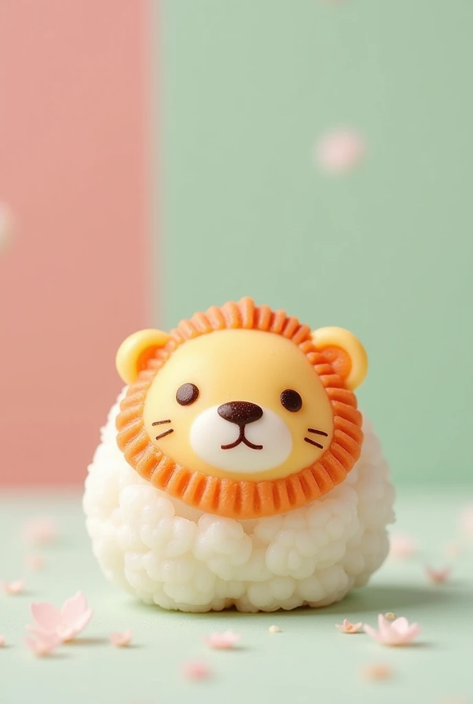 Daifuku with a baby printed in the shape of a lion