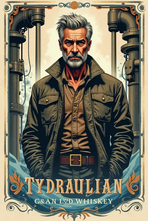 Hydraulician Whiskey Label
