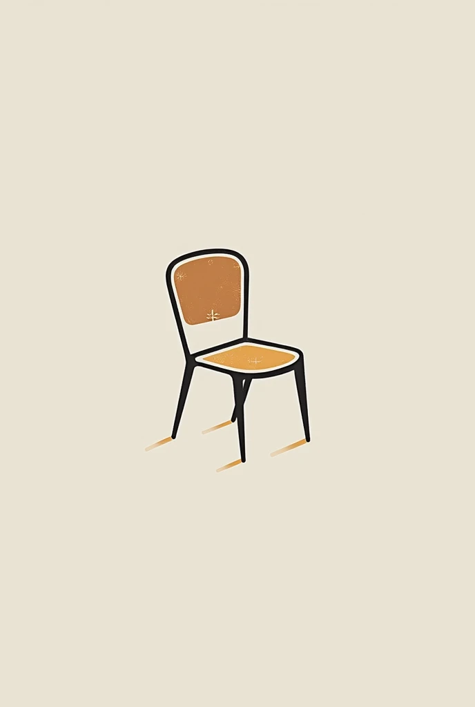 Furniture​ knock​down​ logo​ chair minimal​ 