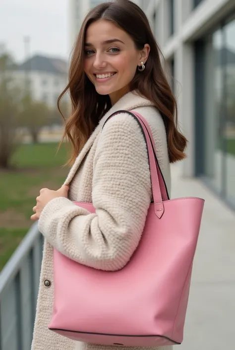 Young woman with cute pink bagina 