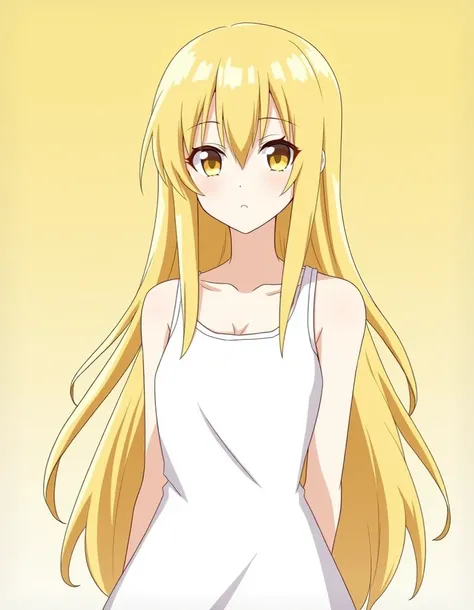 score_9, score_8_up, score_7_up, source_anime, BREAK
1girl, simple background, looking at viewer, expressionless, upper body, 
ais wallenstein, long hair, blonde hair, hair between eyes, yellow eyes,
battle outfit, white dress, sleeveless, bare shoulders, ...