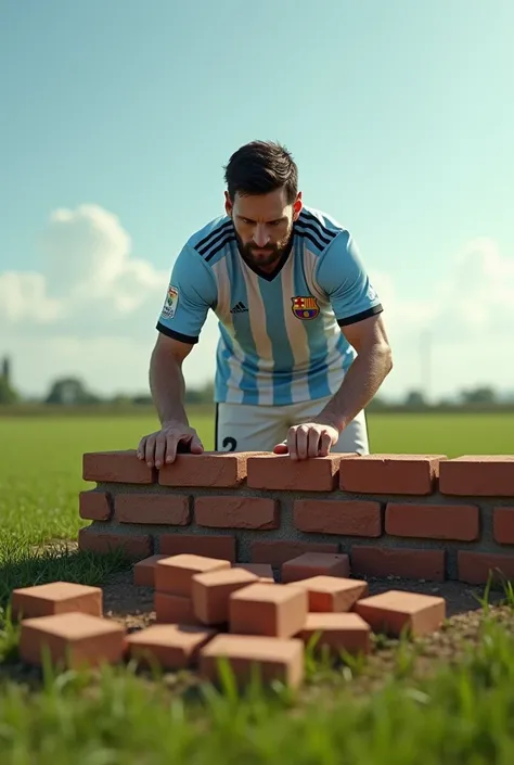 Messi building wall