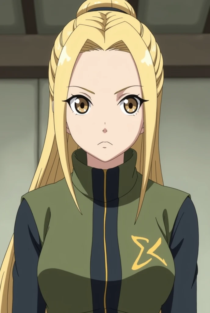  Naruto Shippuden screencap Studio Hotaru has a appearance that perfectly reflects your Yamanaka heritage.  Her hair is long ,  smooth and bright blond ,  always impeccably tidy ,  usually tied in a high bun or braid that reinforces your disciplined postur...