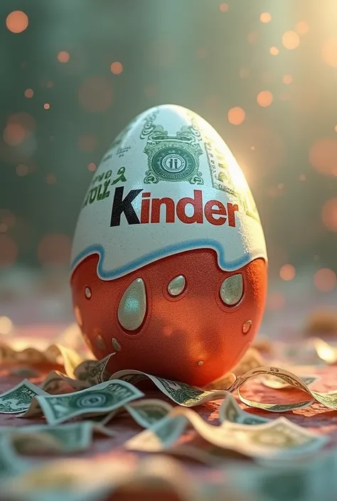 dollar coated kinder surprise