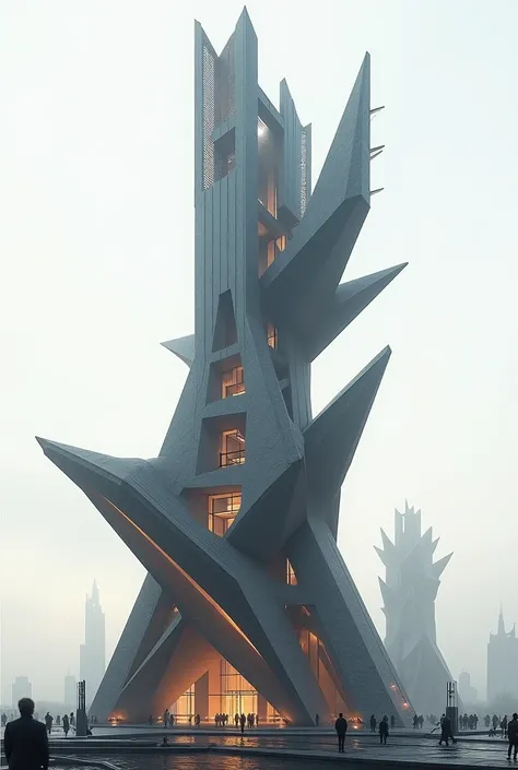 , create a tower with the prototype of the Tatlin Tower, but with a radical difference  