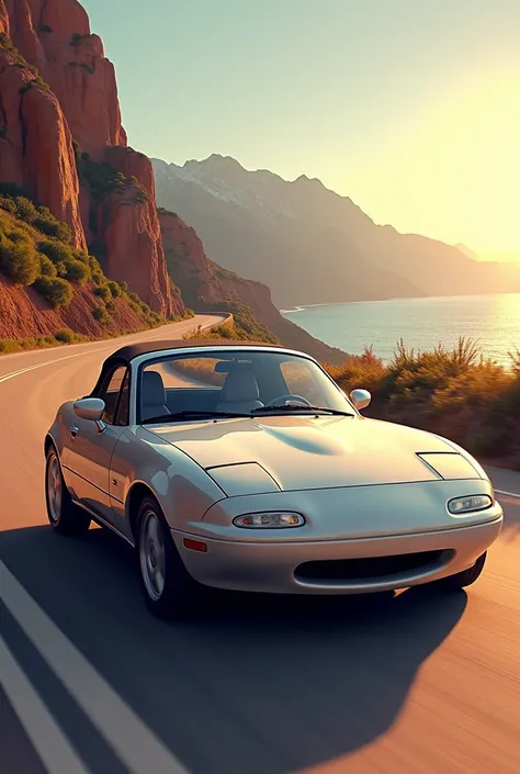 Create an image based on the Mazda Miata from the 90s