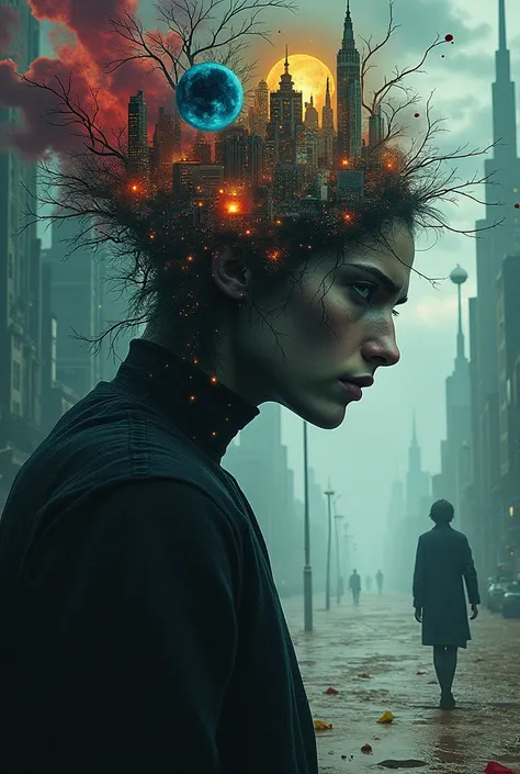  An image that mixes psychology with the world of movies, animes and comics 
