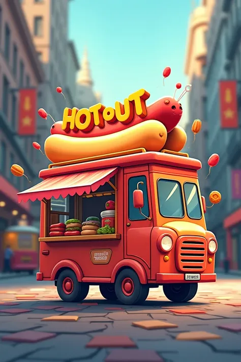  Create a Logo for a New Startup — a mobile hot dog in the city center,  offering original and fresh hot dogs . You need a bright ,  modern and stylish logo with elements of a hot dog and a cart on wheels ,  that will attract citizens ,  for tourists and s...