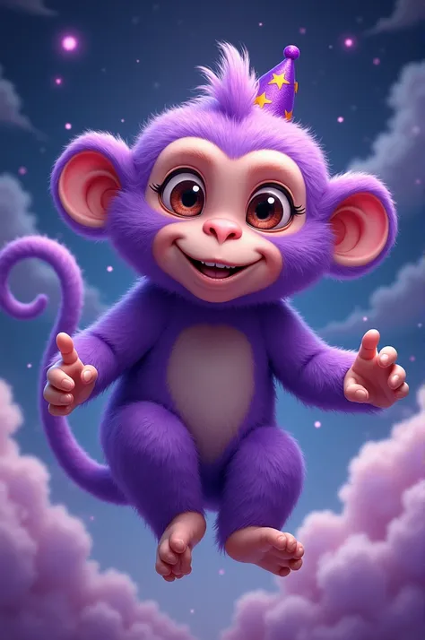 Crete me a purple monkey 