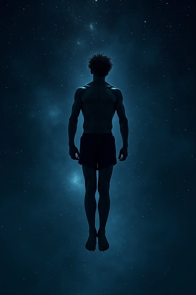  Recreate the scene of Hercules where he is represented as a drawing in the firmament using the stars. Crea solo la sagoma con le stelle e al posto di hercules rappresenta un ragazzo di 22 anni, high 1.70m,  without beard ,  curly and short hair on the sid...