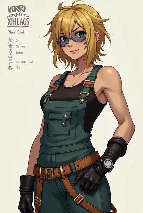 Use Berserk traits

* Name: Helena
 * Age: 20 years
 * profession: mechanics (Suggestion)
 Physical description :
 * Hair: blonde,  medium length , normally messy .
 * eyes: blacks, brilliant, transmitting intelligence and determination.
 * glasses: Of pro...