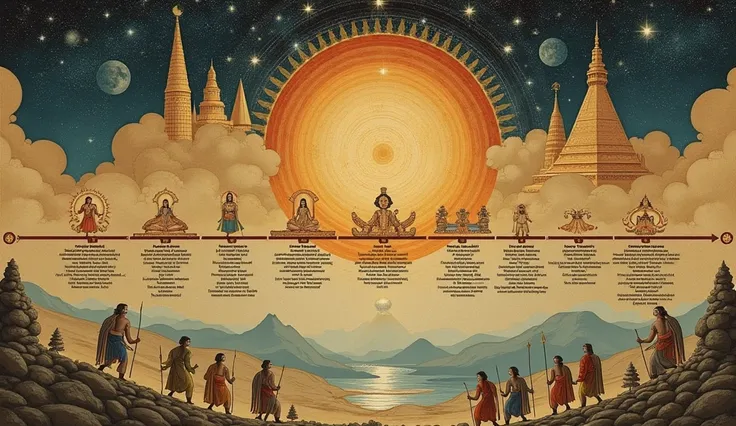 Kaliyug will last for 432,000 years and is currently in its early phase.



"A timeline showing the four yugas, highlighting the long duration of Kaliyug and its current stage."
