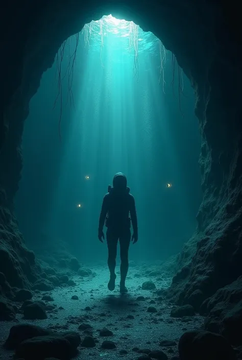 Trapped in the underwater cave after a sudden cave-in, your oxygen supply dwindles while bioluminescent eyes peer at you from the depths. Each movement sends ripples through the water, and you realize that youre not alone—ancient leviathans stir from their...