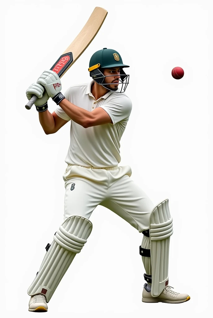 transparent background image with a tennis cricketer in it with bat with a on drive position  need high spirit , 