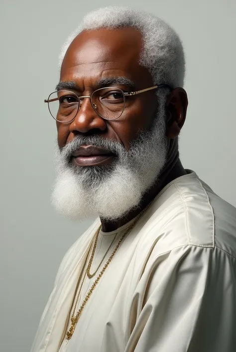 Image of Nigerian president Ahamed bola tinubu with a white beard