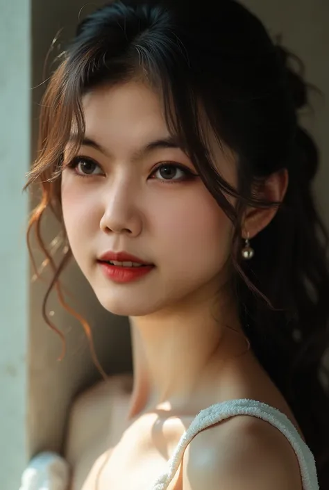 masterpiece、1 beautiful girl、Detailed eyes、Best Quality, 超 High Resolution , (Reality: 1.4), Cinema Lighting、Japanese、Asian Beauty、Super Beauty、Beautiful Skin、Slender、( surreal)、( High Resolution )、(8k)、( very detailed)、( beautiful, detailed eyes )、(Ultra-...