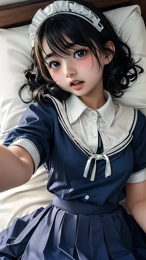 (((Scared)))、(((Maid uniform)))、(((  Lying in Bed )))、(((super cute high school student  )))、((((  sexy high school student)))、  panties