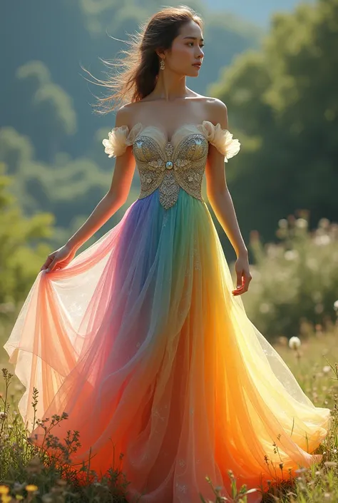 Rainbow beautiful dress