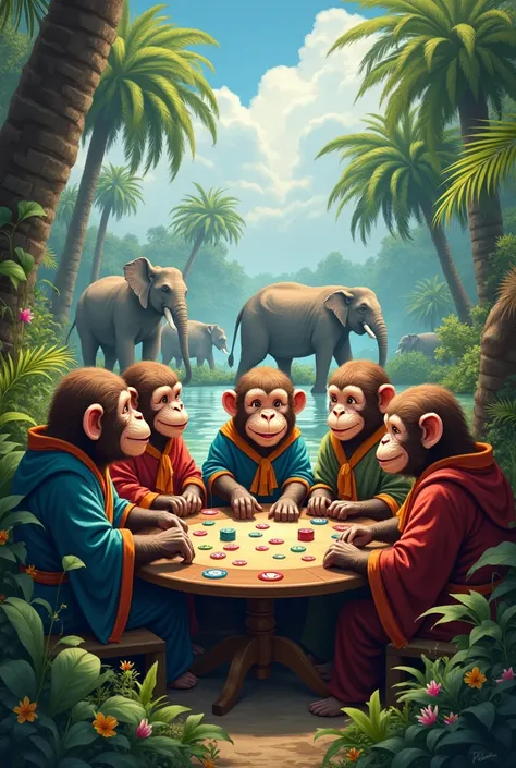 Monkeys betting on Elephantbet