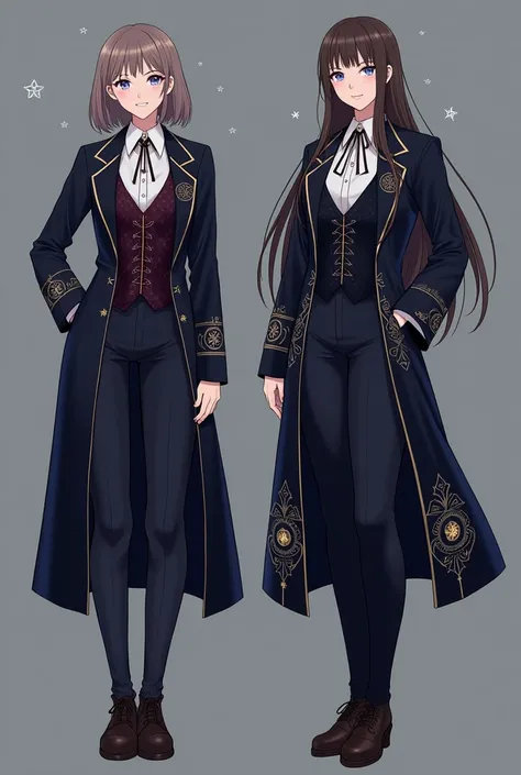 Magical academy uniform for girls and boys. Decent looking and appropriate attire. Celestial and royal looking uniforms. Has royal colors