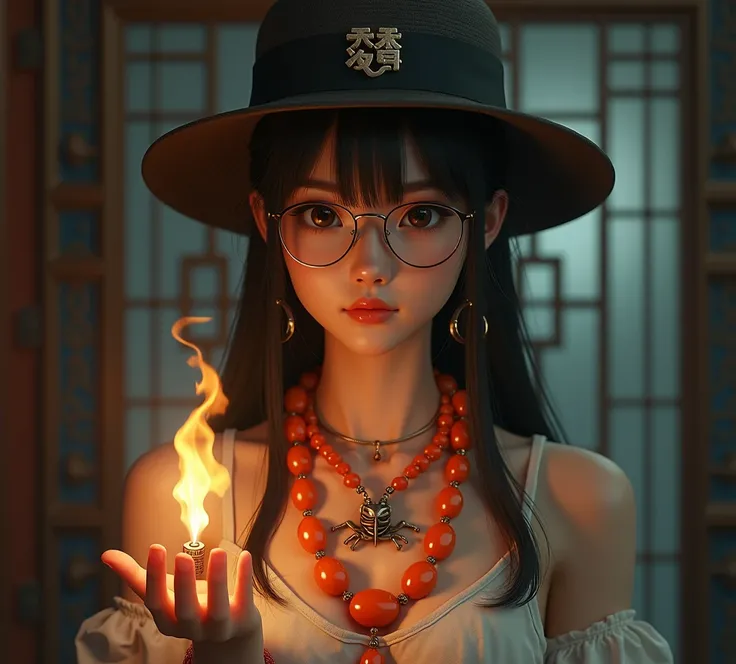  High resolution、 delicate representation 、8k、realistic、(((realistic)))、Really、realistic depiction、photograph、cinematic、(((Youth)))、(((young people)))、26 talents 、Muscular、 toned body 、 Bare upper body、semi-long black hair、(((Ten gallon hat and glasses )))...