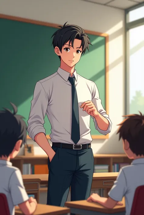 A teacher male anime version 