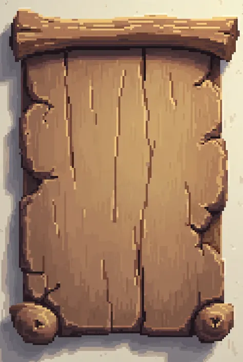 pixel art wooden slate