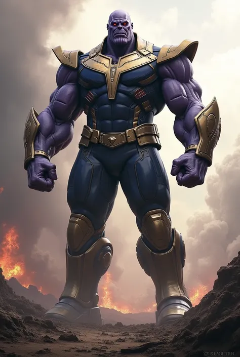 Create thanos and Ultron hybrid fusion image 