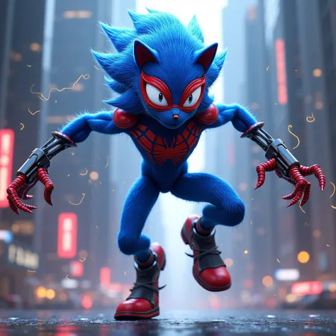  spiderman mix with Sonic