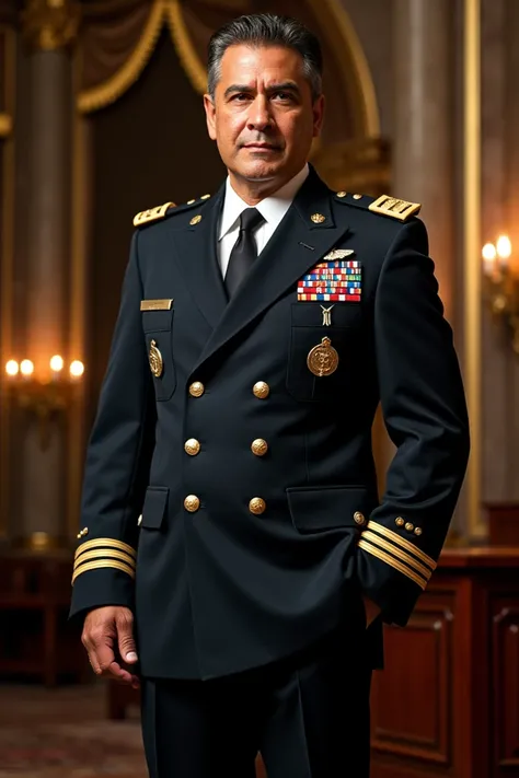 Image of Pastor David Figueroa dressed as a general.