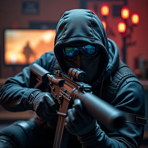  Need a picture under this post :  Why FPS is important in shooters ?  shooters need the action to take place in a cyber club, on a desktop PC , и была надпись  Why FPS is important in shooters ?

 Every gamer knows :  In shooters seconds solve everything ...