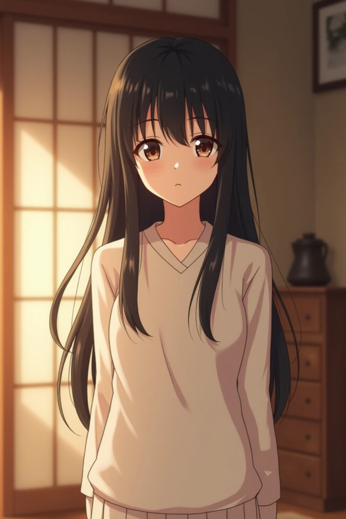 rompts
Copy
Girl with long black hair and white sweater standing in a room, Anime visual de uma garota fofa, Kyoto Animation Still, Anime Moe Artstyle Anime, Official Anime Still Studio, Anime Still, Screenshot do filme de anime, Nagatoro, Anime visual de ...