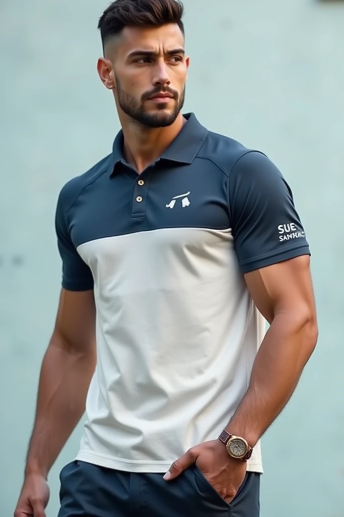 Three color polo shirt mockup 