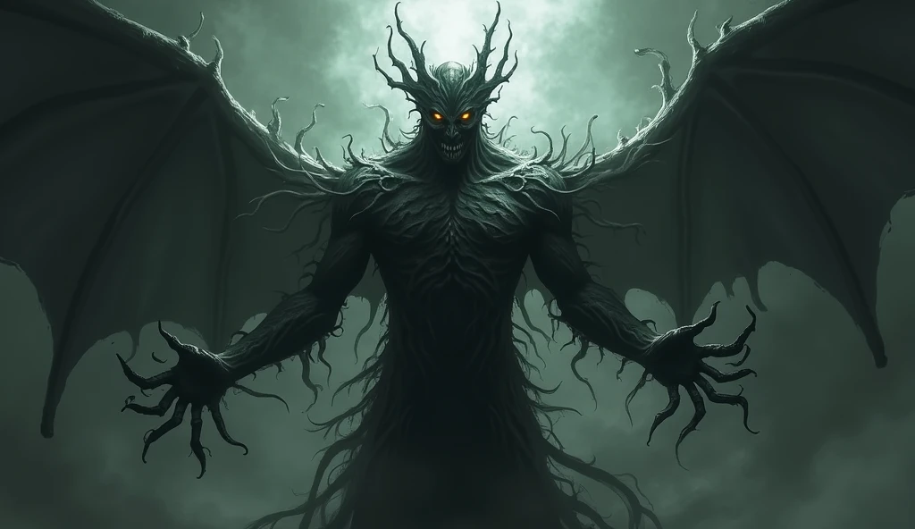 darkened form of light, showing his arrogance only dark light