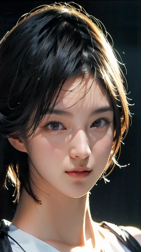 masterpiece,   top quality, illustration,  VERY DETAILED ,   Exquisite Details  ,   high resolution, 8k wallpaper,   perfect dynamic configuration,   beautifully depicted eyes,  섹시한 face, 황홀한 face,  성적 절정의 face,  face, ((  dark background)),  mark desteder...