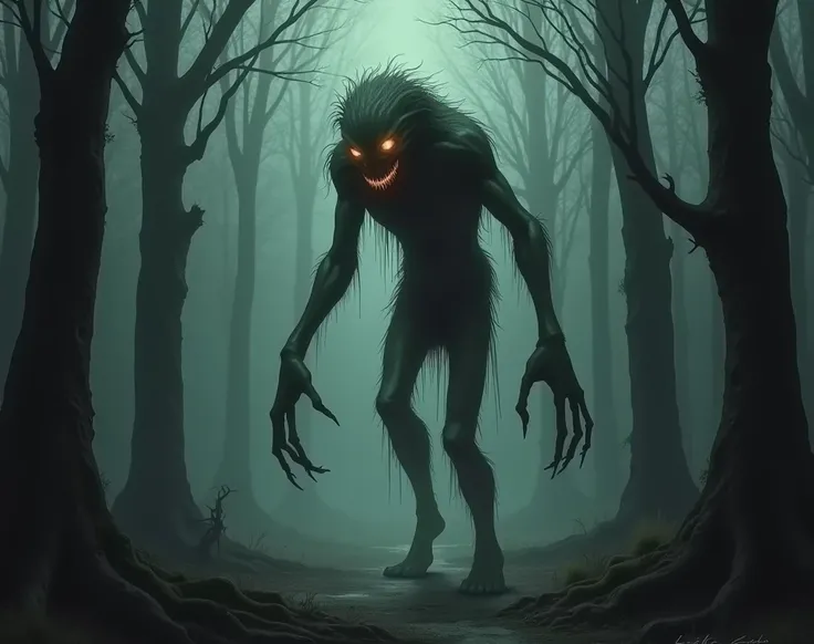 creepy skin walker