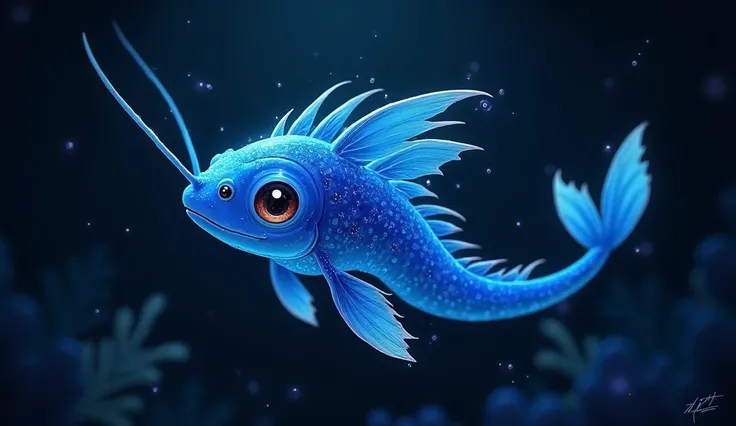 baby male blue dragonfish