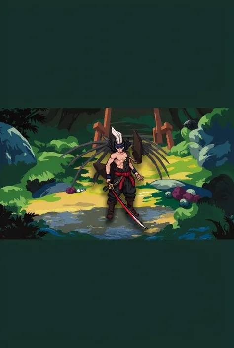 anime character with a sword and a demon like outfit, katana zero video game character, demon samurai, demon samurai warrior, style of duelyst, demon slayer artstyle, onmyoji detailed art, style of gurren lagann (2007), guilty gear strive graphics, demon h...