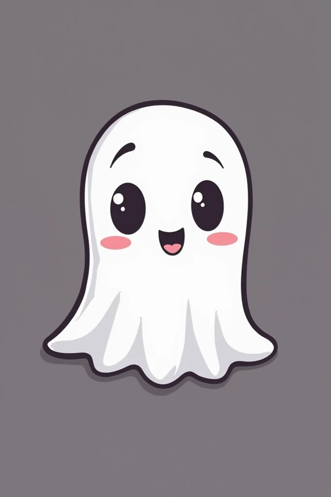 Generate a Ghost Face logo in a cartoon aesthetic
