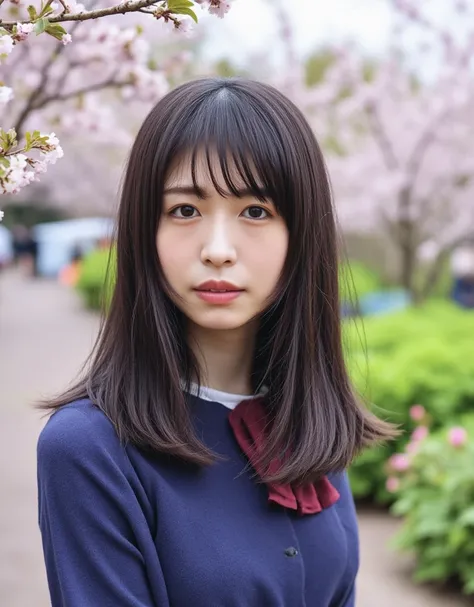 ( top quality、 top quality、 real、photograph、 high definition 、1080P、8k、Her face is particularly pale 、 physical rendering、((height: 155cm))、 1 Japanese girl、(( 18-year-old Japanese high school student ))、((( big, very detailed, beautiful dark brown eyes ))...