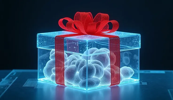 CAT scan of a Christmas gift