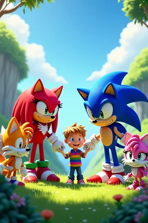 Sonic characters plus the name Benjamin 