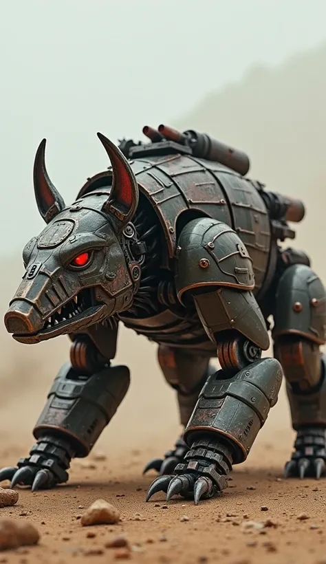 Transformer Hound in the shape of an Armadillo with weapons of war 