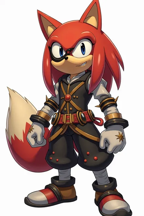  CJs physical appearance is a fusion of Knuckles and Infinite .  He is a boy who has brown skin, barbed knuckles and a tail similar to that of a fox, Like Knuckles . However,  he also has characteristics of Infinite ,  like heterochromatic eyes and a mask ...