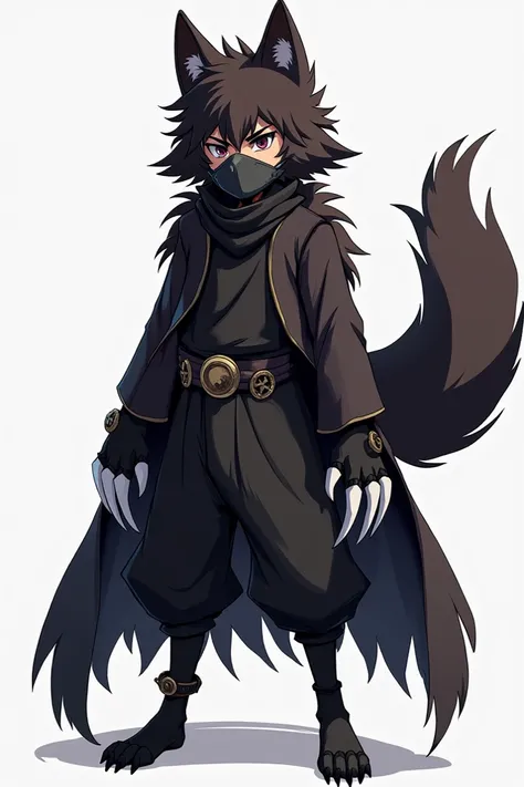 CJs physical appearance is a fusion of a dog and Infinite . . He is an anthropomorphic boy who has dark brown skin and a dark coat with two Wolverine-style claws on each knuckle and a tail similar to that of a dog.. However,  he also has characteristics of...