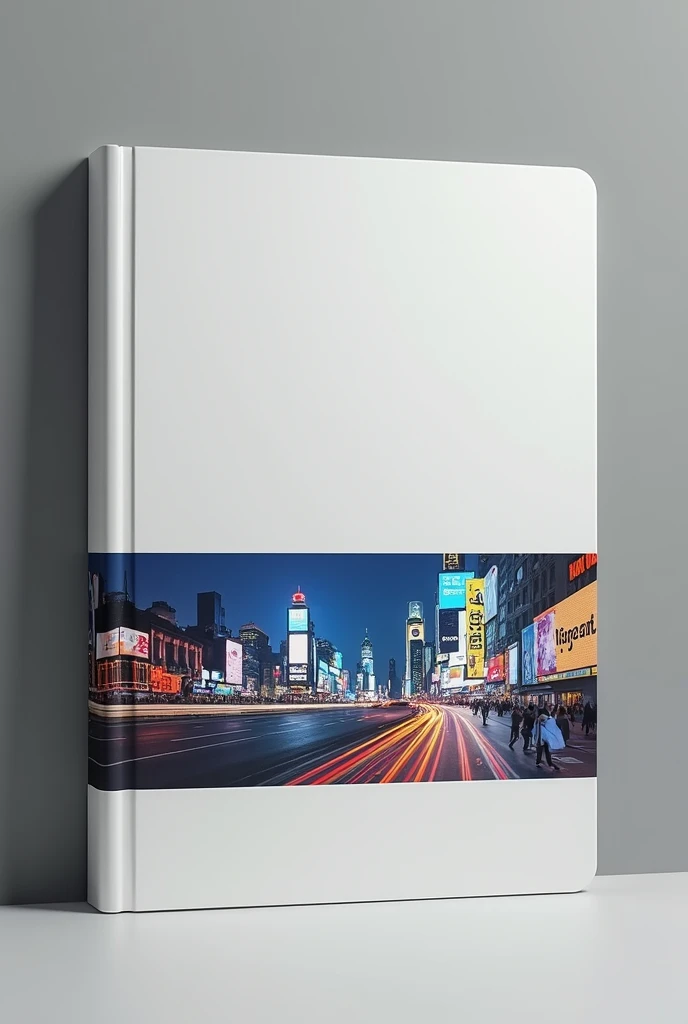  Design for the cover of a corporate notebook of a company dedicated to OOH, with advertising panels standing out 